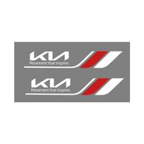 2 vnt. automobilio kristalinis ženklelis Automobilio dekoracija Lipdukas Langų valytuvo lipdukas Kia Sportage Ceed Picanto Rio ProCeed Niro 5 3 4 K7 K5 K8 red