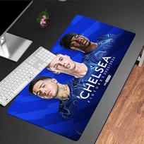 Chelsea Football Club Crest Mouse Pad, Rubber Base, Mouse Pad for Gamers and Office Use, Gaming Desk , Easy To Clean Mat Christmas fan gifts 30cmx60cm（11.8x23.6inch）