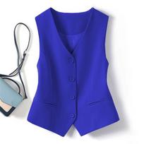 suit, vest, women's small vest, new slim-fitting outer cover, stacked women's vest, green short vest. S