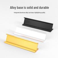 Compact Aluminum Alloy Price Display Tag for Mobile Phones and Home Appliances Small Gold 100s