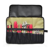 Oxford Cloth Roll Portable Pouch Bag Wrench Tool Foldable Spanner Hammer Camping Pocket Tool Storage Bag beige