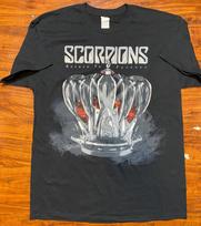 SCORPIONS  2015 Return To Forever Tour 80's Rock Dvigubo atspaudo marškinėliai Dydis L-Naujas, be etiketės Unisex marškinėliai XXL gray