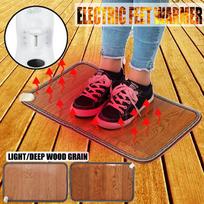 50W Winter Warmer Mat Thermal Foot Feet Heater Floor Carpet Mat Pad Warm Feet Electric Heating Pad Dark black