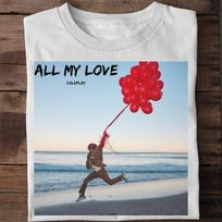 NEW Coldplay - All My Love 2024 Gift For Fan Full Size S to 5XL T-shirt Unisex T-Shirt Graphic Tee XXL gray