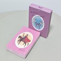 Ribbon Lenormand Deck 36 Pcs Lenormand Cards 9*6cm in A Stylish Matte Pink-purple with A Dull Feel violetinė