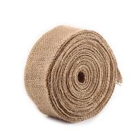 Table Flag Yellow Hessian Jute Burlap Fabric 10M Length Jute Table Runner Jute Ribbon Wedding Decorations