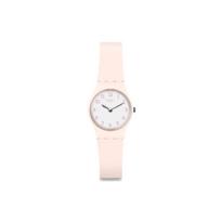 Swatch Kvarcinis Mechanizmas 30M Atsparus Vandeniui Laikrodis Baltas Ciferblatas Plastikinis Korpusas Silikoninis Dirželis Moteriški Laikrodžiai LP150 White Dial white