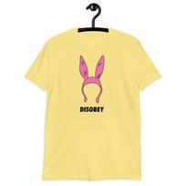 Disobey Shirt Louise Belcher Shirt Bob's Burgers tee XL beige