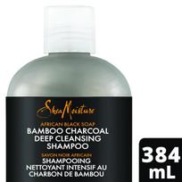 SHEA MOISTURE Afrikos juodasis muilas Bambuko anglis Giliai valantis šampūnas gray