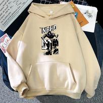 Arctic Monkeys The NBHD Neighborhood Hoodie Funny Cartoon Graphic Sweatshirts for Mens Couple Hoody Moletom S beige