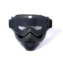 Veido Kaukė Akiniai Harley Motokroso Akiniai Dviračio Šalmas Slidinėjimo Retro Akiniai Akiniai Dviračiui black