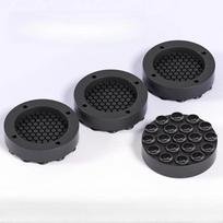 Anti Vibration Washing Machine Feet Pads with Suction Cup Furniture Feet Pad Heighten Black-4Pcs