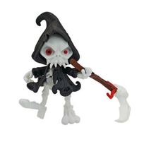 Grim Reaper Action Figure 3D Printed Articulated Reaper Toy Collectible Spooky Action Figure for Halloween Desktop Decoration A black