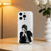 Bob D-Dylan Singer Phone Case For iPhone 17 16 15 14 13 12 11 Mini Pro Max Plus Transparent Cover iPhone14Plus black