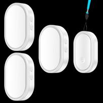 Senior Wireless Pager: Home Doorbell & Bedside Emergency Alarm with One-Button Call, Includes Three Bells juoda