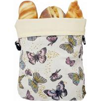 Beeswax Bread Bag for Kitchen Counter, Reusable Linen Cotton Storage Sack for Artisan Loaves, 17 x 13 Inches (1 PC) gray
