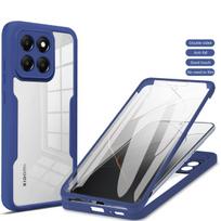 For Honor 400 Smart Case Honor X7D Cover 400 smart Full Body Protection Case Protective 360 Double Sided Cover Funda Coque Capa Honor X7d white