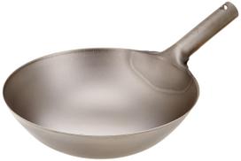 EBM Pure Titanium Ultra-Lightweight Chinese Wok, 30cm gray