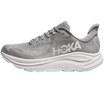 HOKA ONE ONE CLIFTON 10 Low top Super Lightweight Foam Midsole Marathon Training Running Shoes Men's Gray 1162030-STLLR 46 gray