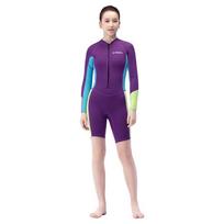 Girls 2.5mm Wetsuit Snorkeling Diving Swimming Surfing Warm Thermal Full Suit Youth Size 8-16 Purple Navy XS 8Y