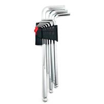 Portable Professional Nine Sizes of Allen Wrench Sets Hex Key 1.5mm 2mm 2.5mm 3mm 4mm 5mm 6mm 8mm 10mm black