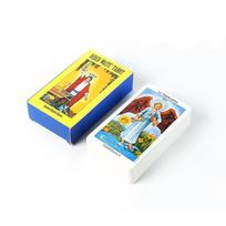Perfect Hot Sell Rider Waite Tarot Card Divination Personal Use Tarot Deck Full English Spanish Version Oracles Deck for Girl Board Game yellow