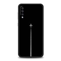 Aircraft Plane Airplane Case For Samsung A56 A36 A26 A24 A16 A14 A12 A32 A50 A70 A22 A30 A40 A34 A54 A42 A52 A04s A06 5G Cover For Samsung A20e black