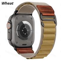 Alpine Nylon Loop Band For Apple Watch S11 46mm Band  Sport Metal G-Hook for iWatch Series 11 10 9 8 7 SE3 Ultra 49/45/44/42/38/41 mm Bracelet 38mm 40mm 41mm gelsvai ruda
