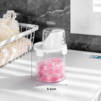 Skaidrus skalbimo miltelių dozatorius su matavimo puodeliu 800ML