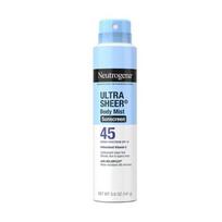 Neutrogena Ultra Sheer® Kūno purškiklis nuo saulės, plataus spektro SPF 45, 141 g white