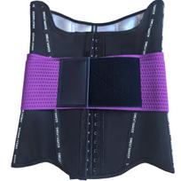 Women Waist Trainer Body Shaper Tummy Control Slimming Shaping Belt Fitness Corset S purple