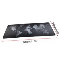 Large Mouse Pad World Map Pattern Water Resistant Non Slip Mouse Keyboard Pad Desk Mat Office Gaming Mouse Pad 800x300mm/31.5x11.8in