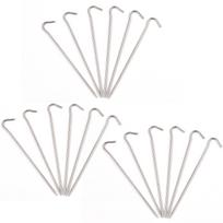 Ground Stakes Tent Stakes for Camping Metal Stakes for Ground Canopy Stakes Sand Stakes Stainless Steel Anti Rust white