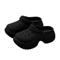 2025 New Fashion Women's Clog Sandals 6CM Thick Soled Increase Height Slippers Anti Slip Summer Outdoor Graden Hole Shoes 34-35 juoda