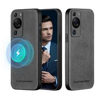 For Huawei P60 P60 Pro P50 P50 Pro P50E P40 P40 Pro high-end leather magnetic full-lens protective anti-fingerprint phone case For Huawei P60 ruda