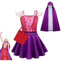 Kids Hocus Pocus Winifred Sarah Sanderson Cosplay Halloween Costume Set Perfect For Dress Up Parties! 120cm pink