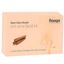 Raaga Professional Stem Cells Anti Acne Facial Kit (6 Step) Kit for All Skin Types 61 gm white