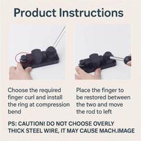 A25F-Ring Bender Tool With Adjustable Dies-Precision Wire Bending Tool Kit For Spoon Rings, Soft Jewelry Making In For Copper black
