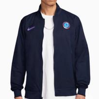Nike Chelsea 2024/25 FC Comfortable Skin-Friendly Long Sleeve Baseball Collar Jacket Men Jacket Navy-Blue FV5969-451 M black