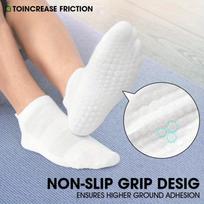 White of Pilates Grip Socks, Non-slip High Socks Designed for Women, Suitable for Pilates, Yoga, Ballet, Exercise one-size beige