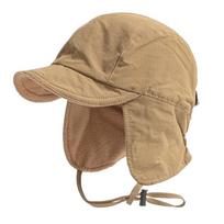 Japanese Retro Bomber Hat Solid Color Windproof Winter Cap Ear Protection Lei Feng Hat Outdoor brown