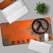 Large Gaming HalfLife Logo Mouse Pad Computer Mousepad xmm PC Gamer Nonslip Mausepad Laptop Mouse Carpet HD Keyboard Mat 800x300x2MM