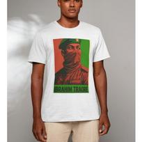 Ibrahim Traore Face Burkina Faso Free Africa Tees Unisex Men Shirt Tribute Ibrahim Traore Mens M white