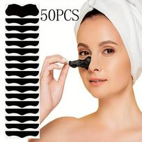 50Pcs Nose Blackhead Remover Mask Shrink Pore Acne Treatment Sticker Black Dots Strips Nose Deep Cleansing Skin Care beige