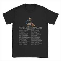 Men Napoleon Bonaparte World Tour History T Shirts   Tops Fashion Short Sleeve Round Neck Tees Summer T-Shirt L gray