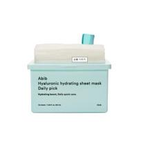Abib Daily Pick Hyaluronic Sheet Mask – Deep Hydrating & Moisturizing Daily Facial Mask 30 Sheets white