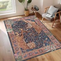 Namų dekoras Rudas tigro raštas Didelio ploto kilimas Namų dekoras, Svetainės kilimėlis, Sofos pagalvėlė, Durų kilimėlis, Miegamojo kilimėlis, Lauko kilimai 40x60cm gray