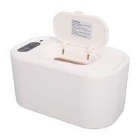 Baby Wet Wipes Warmer Dispenser Holds 80 Wipes Top Heating Wipe Warmer Holder with Digital Display white