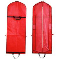 Long 150cm 180cm Portable Wedding Dress Dust Cover Gown Dustproof Cover Home Foldable Clothes Storage Bags for Wedding Bride red