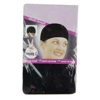 2Pcs Wig Cap Stretchy Non-Slip Weave Hairnet Fiber Women Makeup High Temperature Hair Tools gray